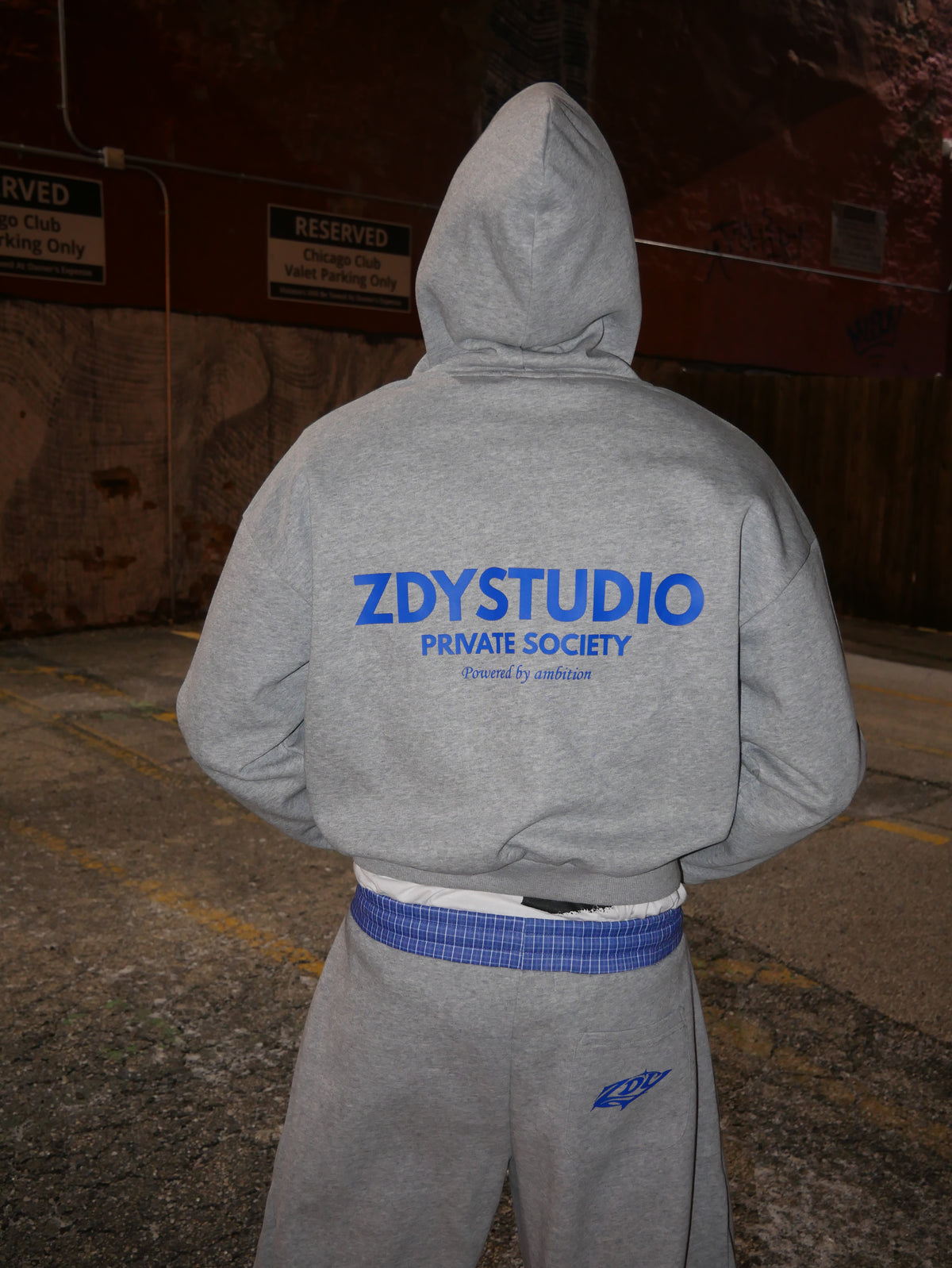 Mare Nostrum Check Zip Hoodie