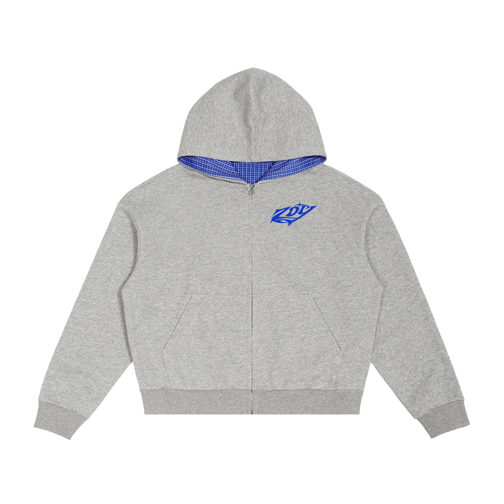 Mare Nostrum Check Zip Hoodie