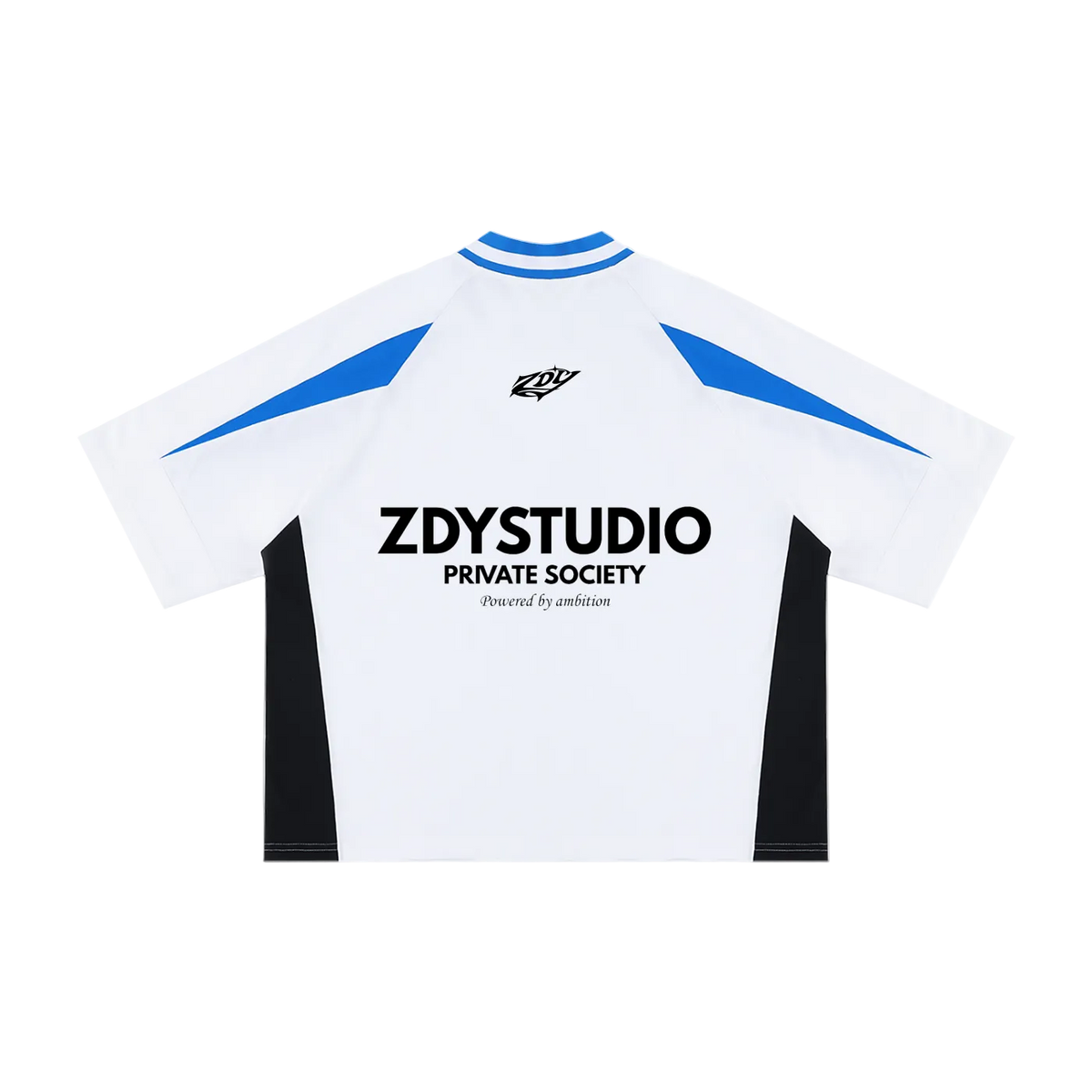 V FORM TEE COBALT