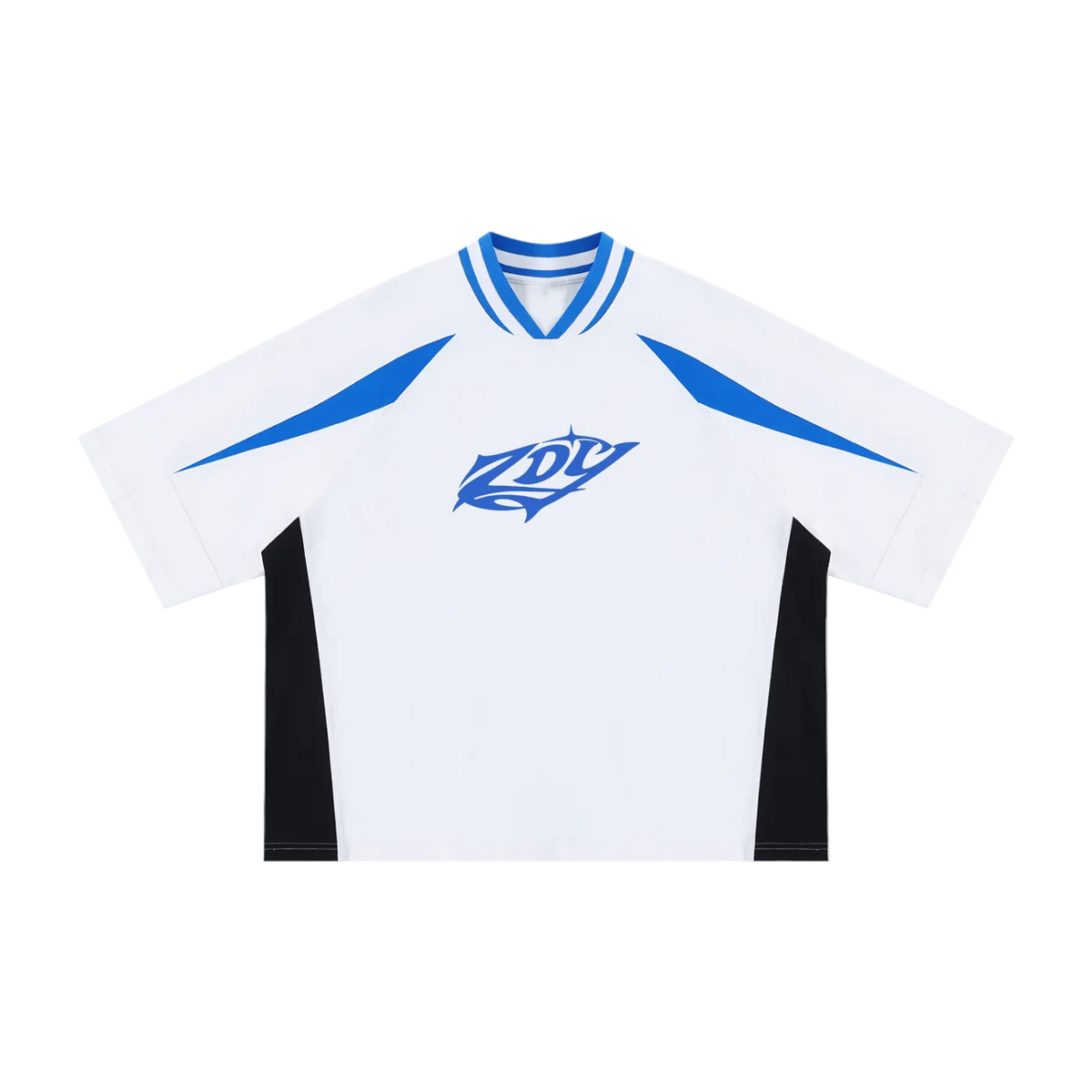 V FORM TEE COBALT